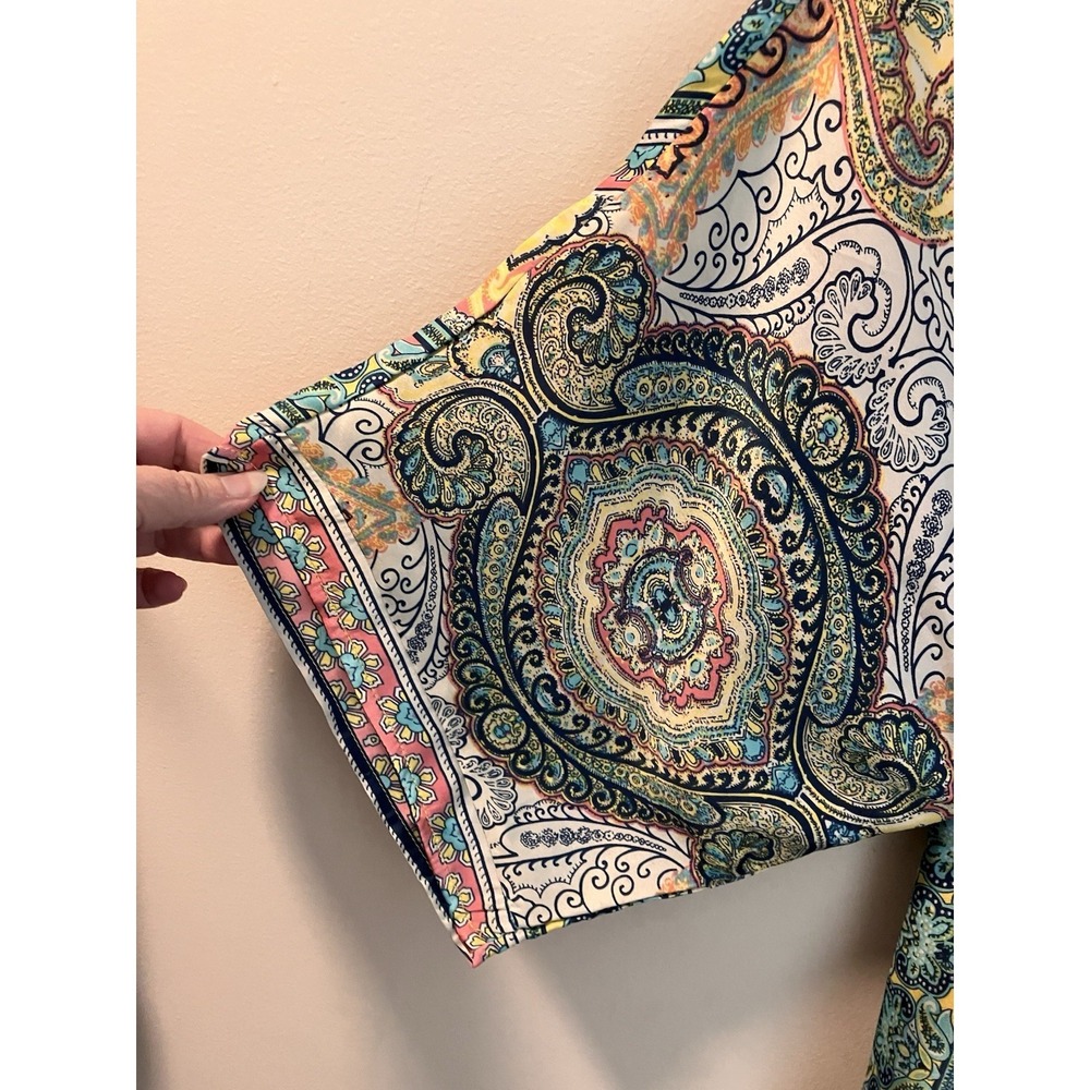 Sundance Dress Bella Verona Boho Mixed Print Sz Small Resort Vacation - Picture 5 of 8